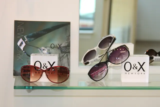 Frames on display at Optimum Vision Care