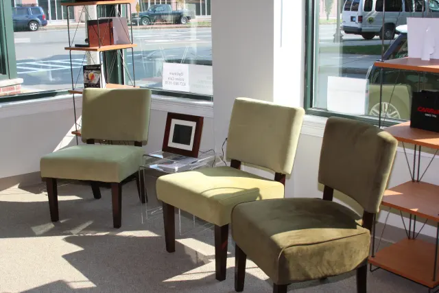 Frames on display at Optimum Vision Care